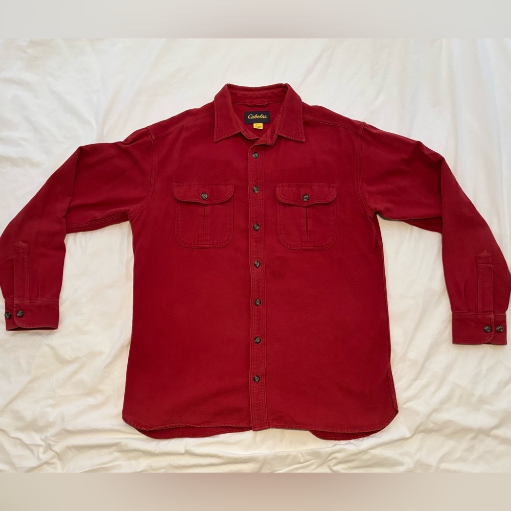 Cabela's Deep Red Casual Shirt